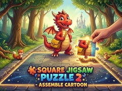 Ойын Square jigsaw Puzzle 2 - Assemble Cartoon