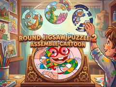 Ойын Round Jigsaw Puzzle 2 Assemble Cartoon