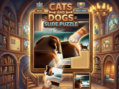 Ойын Cats and Dogs Slide Puzzle