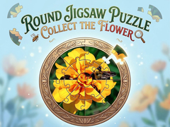 Ойын Round jigsaw Puzzle - Collect the Flower
