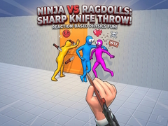Ойын Ninja vs Ragdolls: Sharp Knife Throw!