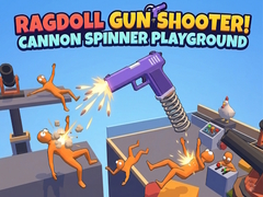 Ойын Ragdoll Gun Shooter! Cannon Spinner Playground