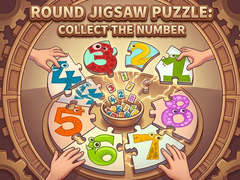 Ойын Round jigsaw Puzzle - Collect the Number