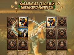 Ойын Animal Tiger Memory Match
