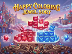 Ойын Happy Coloring Jewel Sort