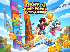 Ойын Obby +1 Jump Power Every Second