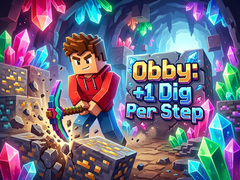 Ойын Obby: +1 Dig Per Step