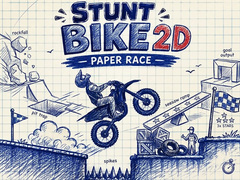 Ойын Stunt Bike 2D Paper Race