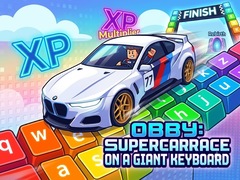 Ойын Obby: Supercar Race on a Giant Keyboard