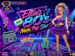 Ойын Ellie’s 80’s Neon Pop Star