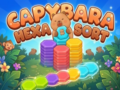 Ойын Capybara Hexa Sort