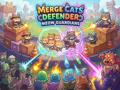 Ойын Merge Cats Defender: Meow Guardians