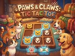 Ойын Paws & Claws Tic Tac Toe