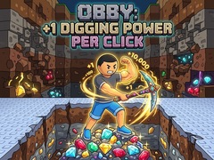 Ойын Obby: +1 Digging Power per Click