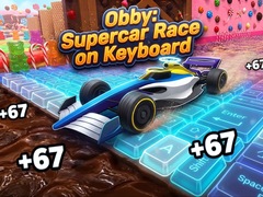 Ойын Obby: Supercar Race on Keyboard